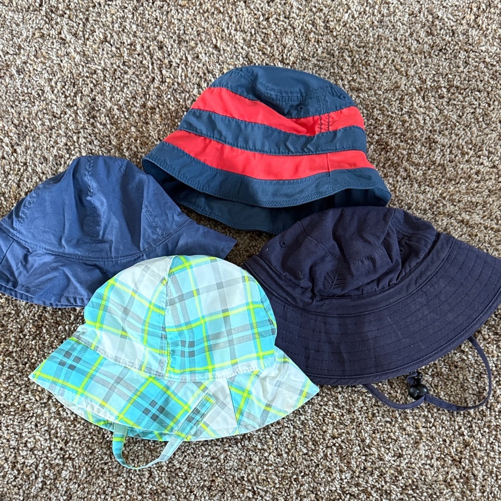 Kids' Colorful Bucket Hat Set